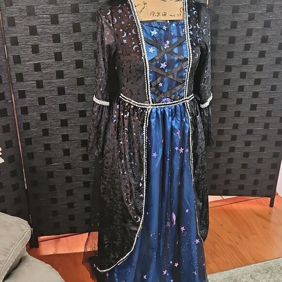 Spirit Soceress Starry Night Blue and Black Costume Size Small - Picture 5 of 13